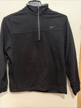 Greg Norman Collection Black Lightweight Quarter-Zip Shirt Jacket size Large